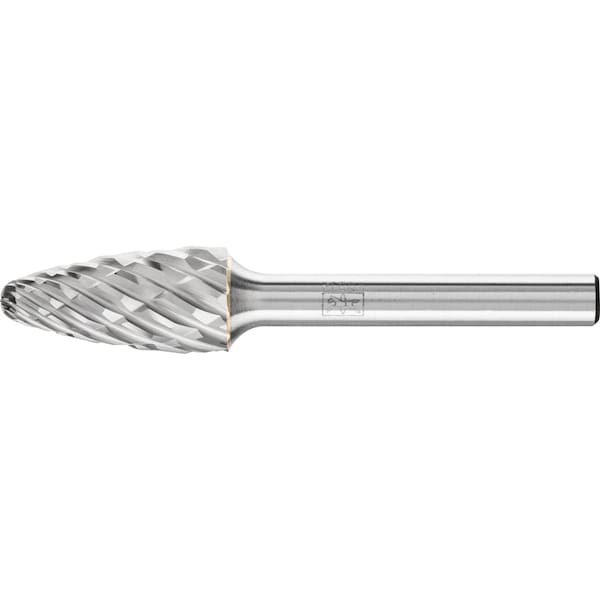 Pferd Carbide Bur - Tree Shape, CAST Cut - 1/2" x 1" x 1/4" Shank - SF-5 24729 - main